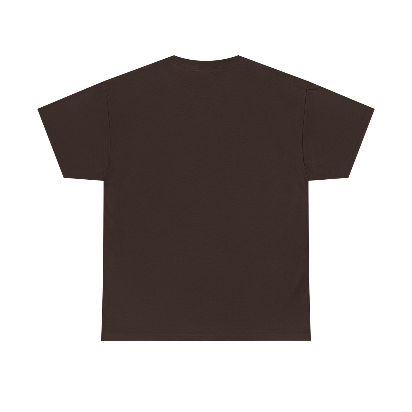 White Tee — Minimal Red Heart & Stars Graphic