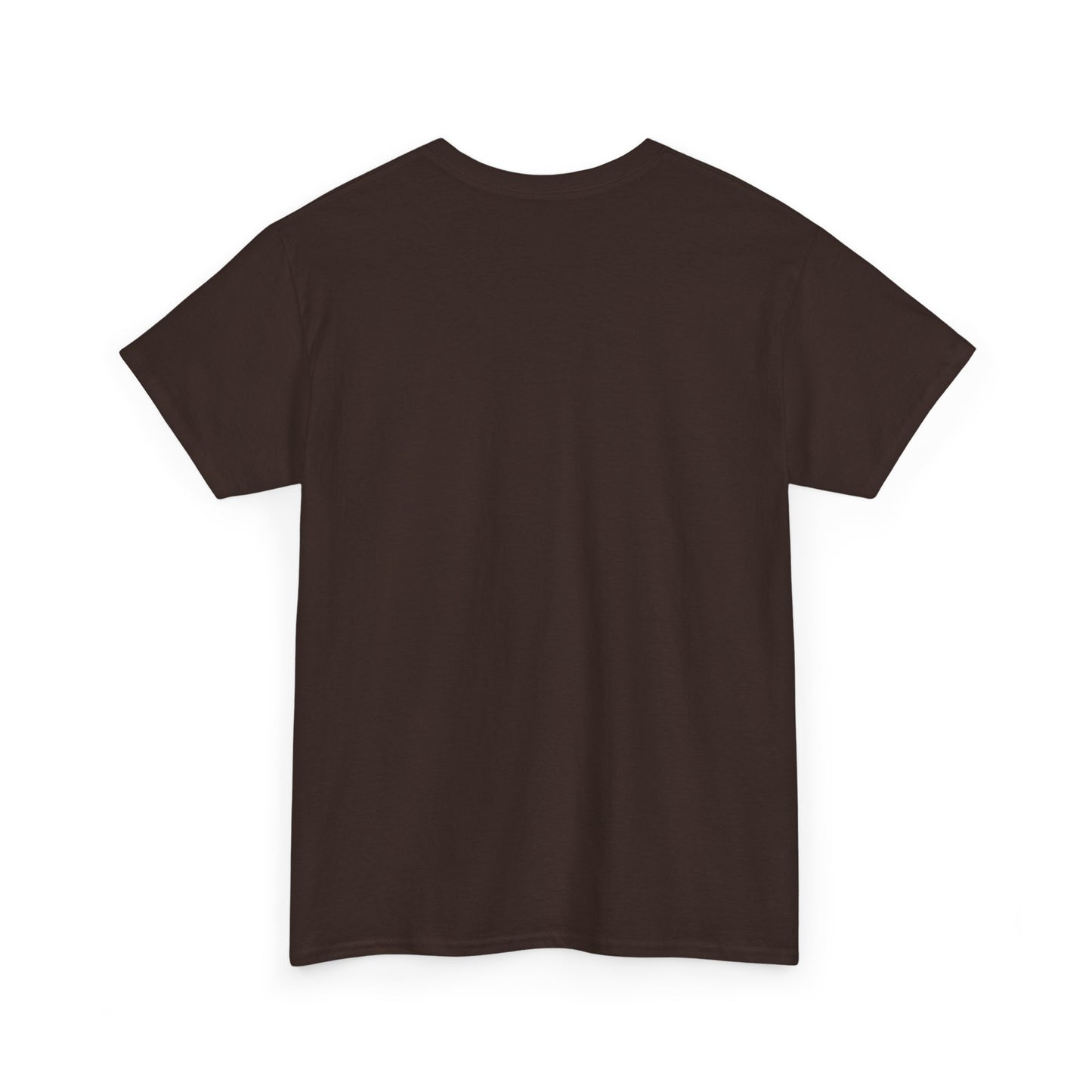White Tee — Minimal Red Heart & Stars Graphic