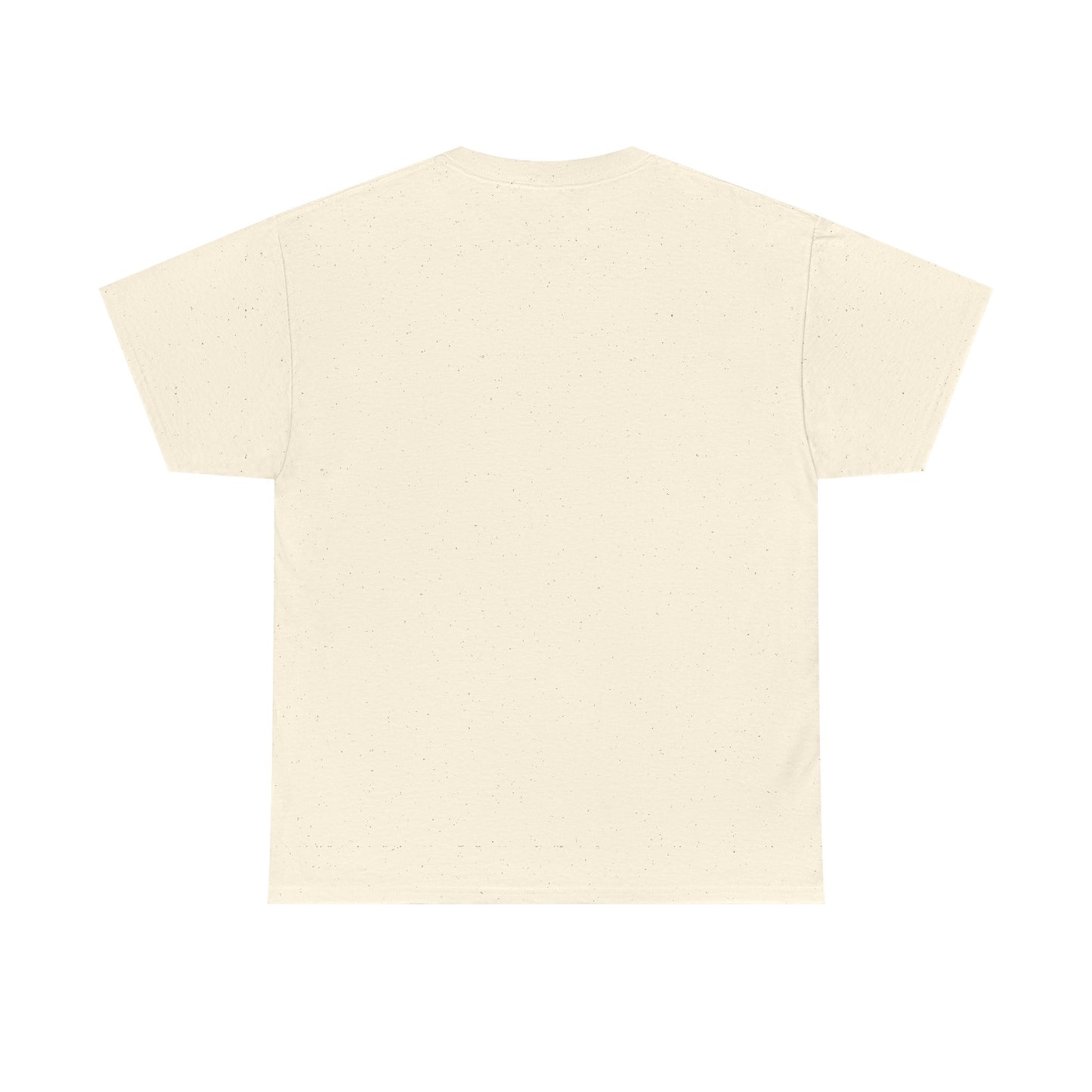 White Tee — Minimal Red Heart & Stars Graphic