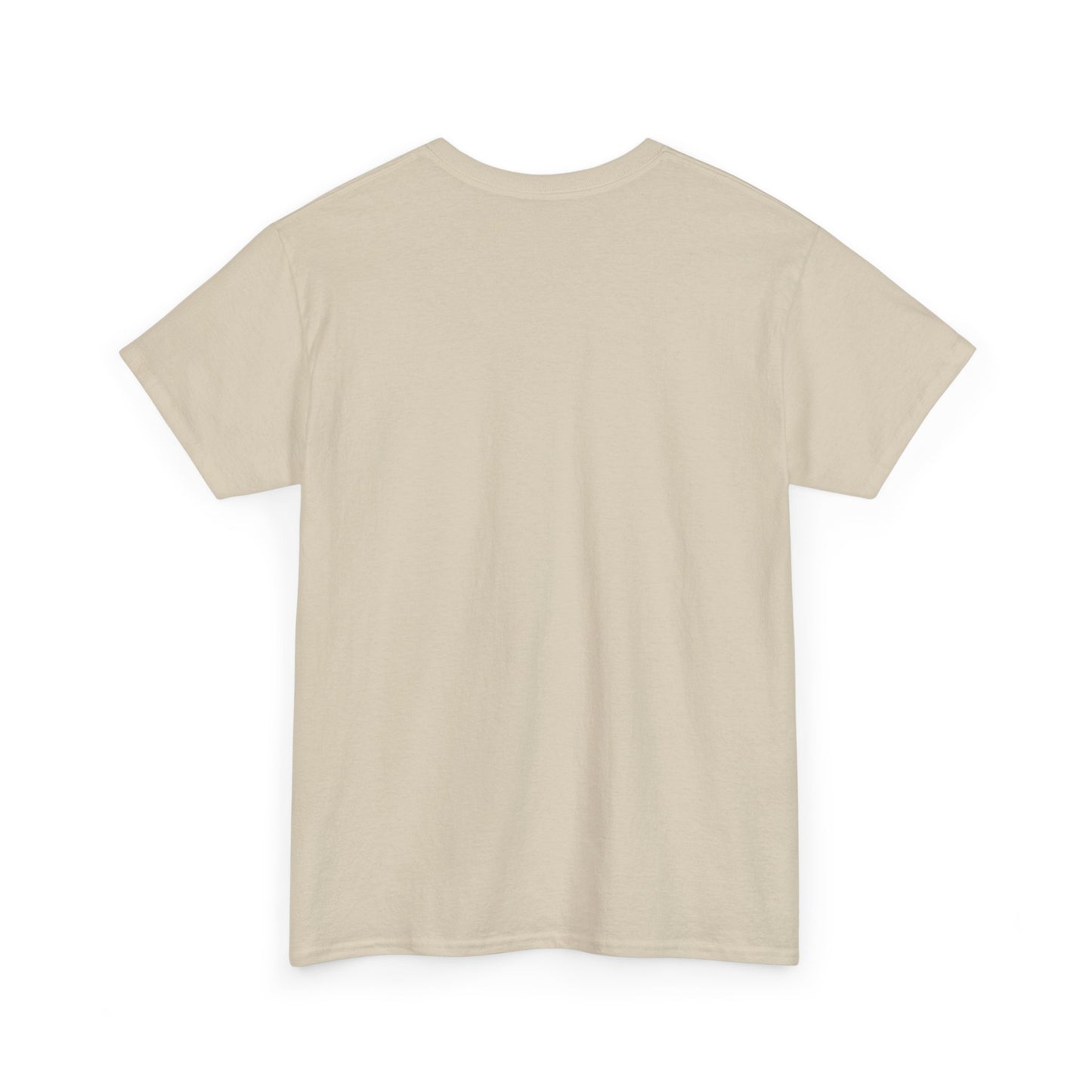 White Tee — Minimal Red Heart & Stars Graphic