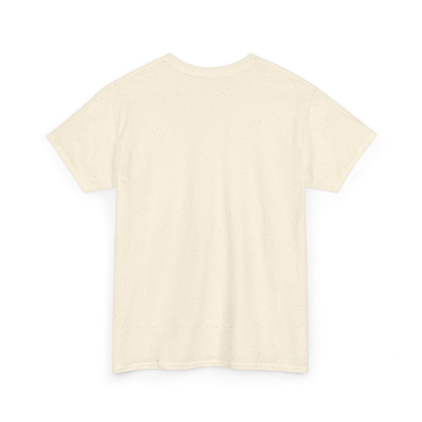White Tee — Minimal Red Heart & Stars Graphic