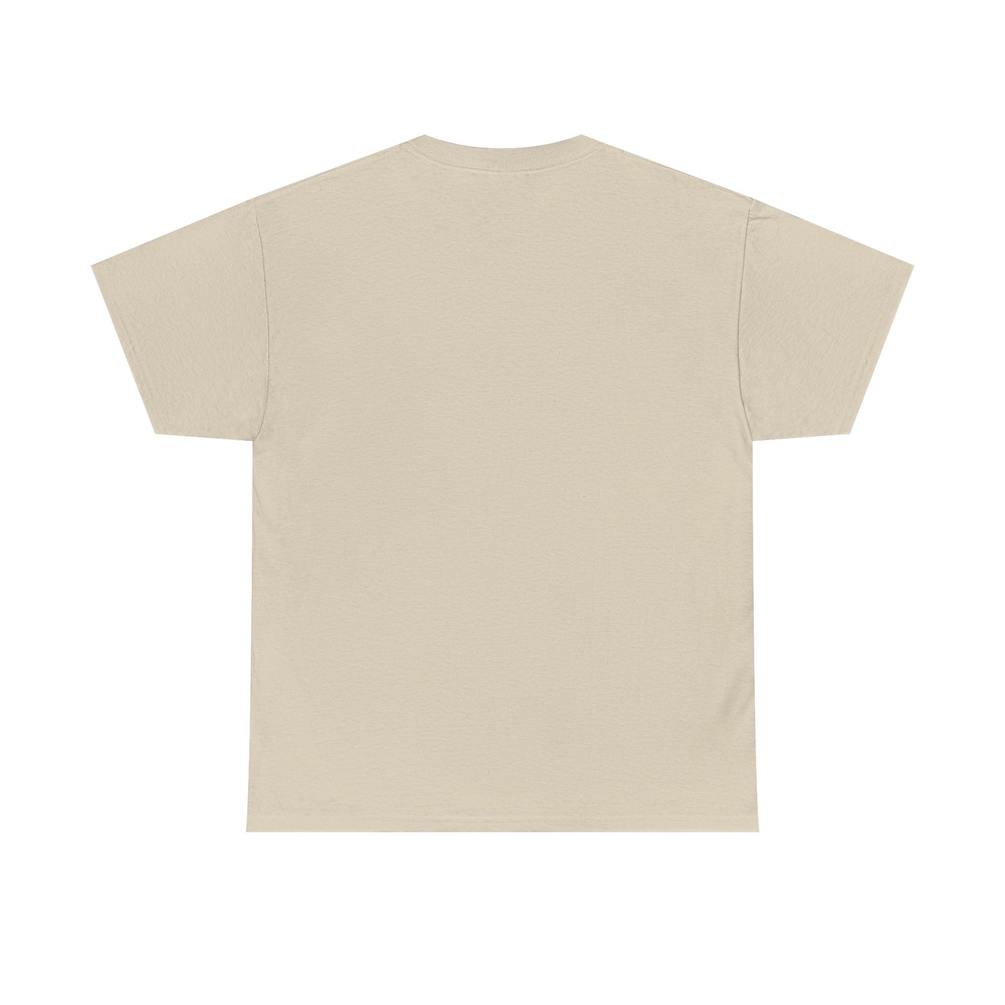 White Tee — Minimal Red Heart & Stars Graphic